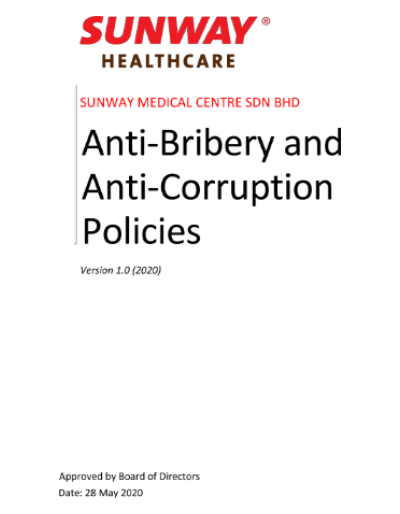 Policy anti corruption malaysia and bribery Anti